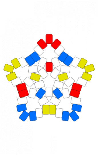 Primary color star idk - blue, clowncore, primary colors, simple, star, yellow