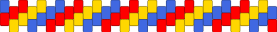 Simple kidcore cuff - blue, easy, kidcore, red, simple, yellow