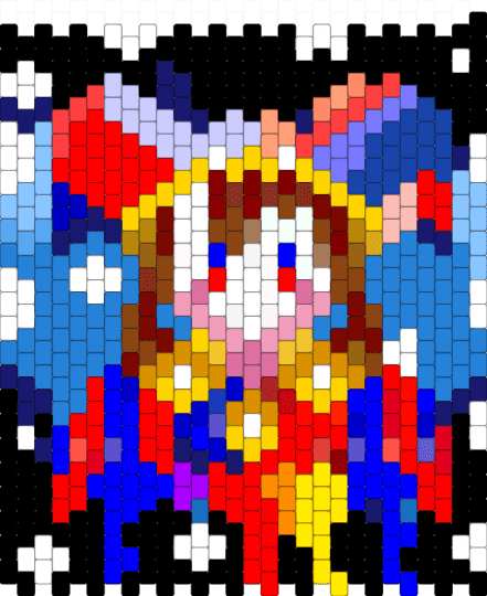 Pomni (TADC) - blue, purple, red, yellow
