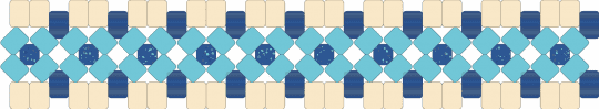 vaporeon cuff - beige, light blue