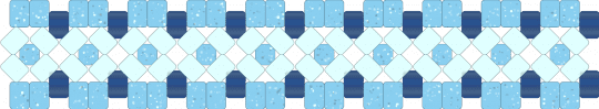 glaceon cuff - blue, light blue