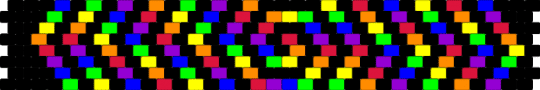 Rainbow and black spiral - black, purple