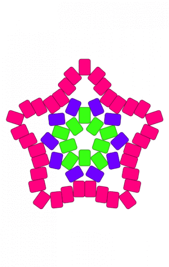 Neon star - neon, neon green, neon pink, neon purple, pink