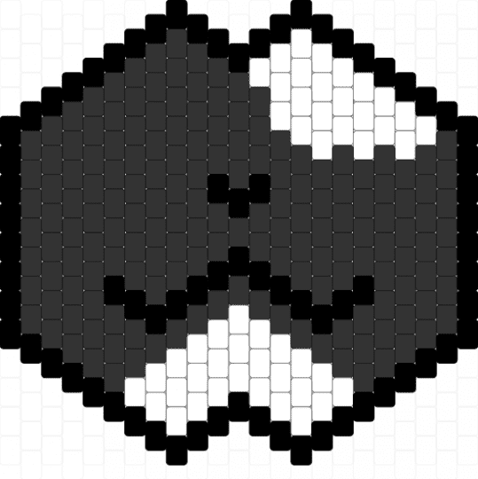 Tuxedo cat mask - black