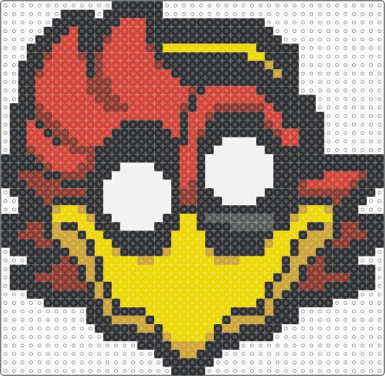 Rodney icon - black,red,yellow