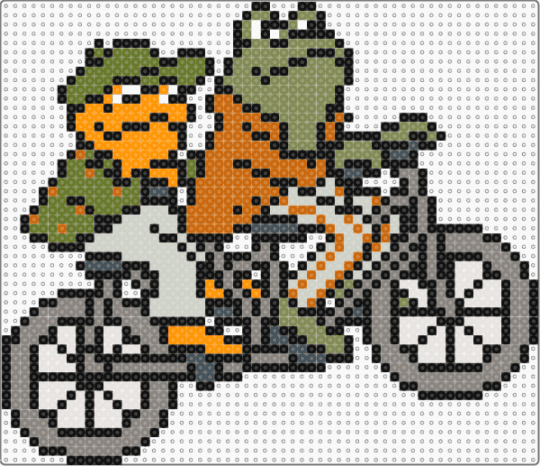 Frog and Toad - black, frog, frog and toad, gold, gray, orange, toad