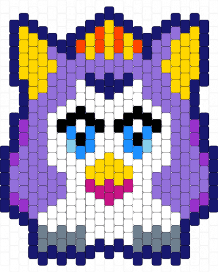 furby - purple,yellow