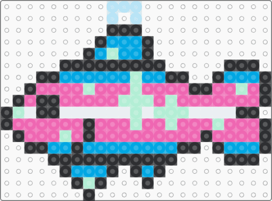 Transgender sparkly fish charm 🩵🩷🤍🩷🩵🐟 - charm, fish, pride, transgender