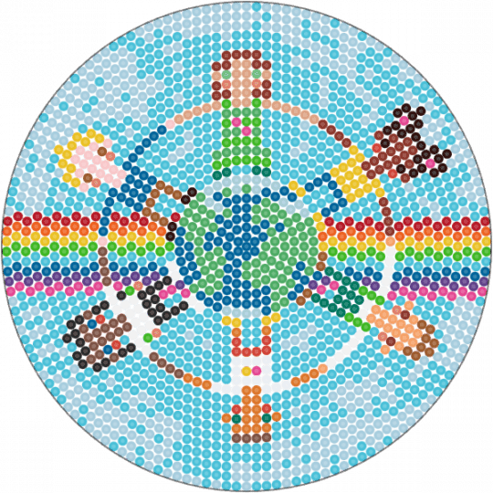 Friends around the world - blue, childhood, colorful, cotdfriendship, diversity, friendship, globe, green, light blue, love, rainbow