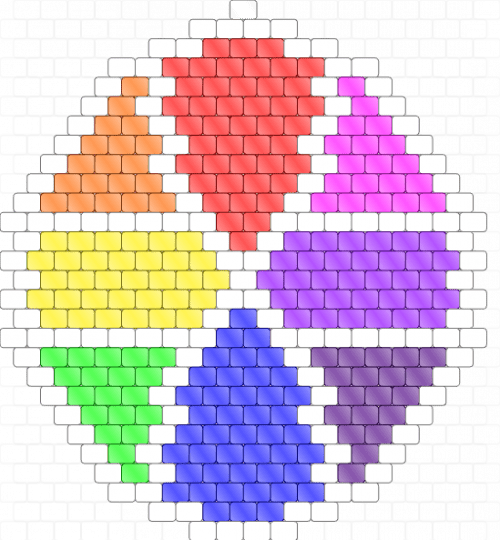 Rainbow Suncatcher - colorful, cotdsaturation, geometric, glass, panel, purple, rainbow, red, stained glass, suncatcher