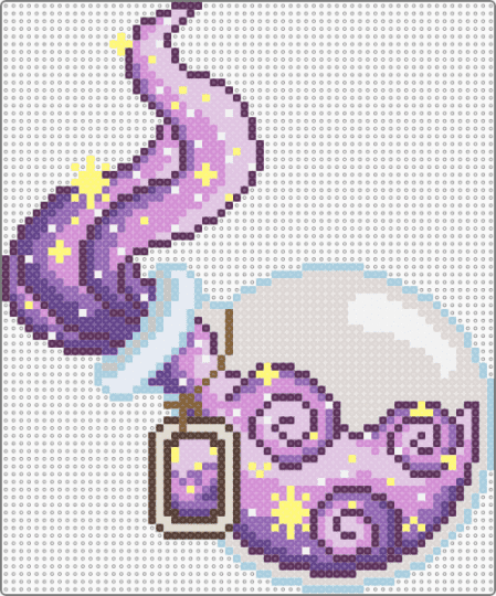 Swirly Potion - beige, pink