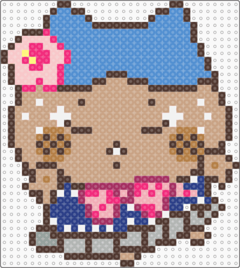 Hachiware Gyaru - beige, brown, chiikawa, gyaru, hachiware, light blue