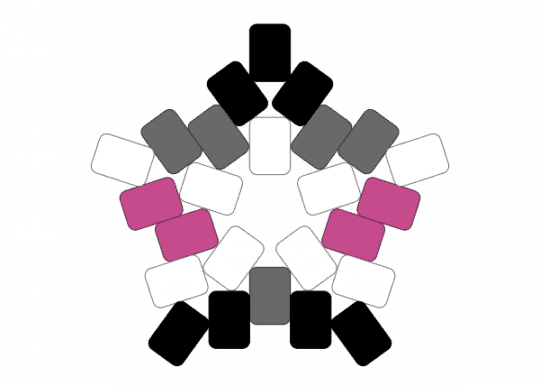 librafeminine star - agender, gray, librafeminine, pink, pride, pride star