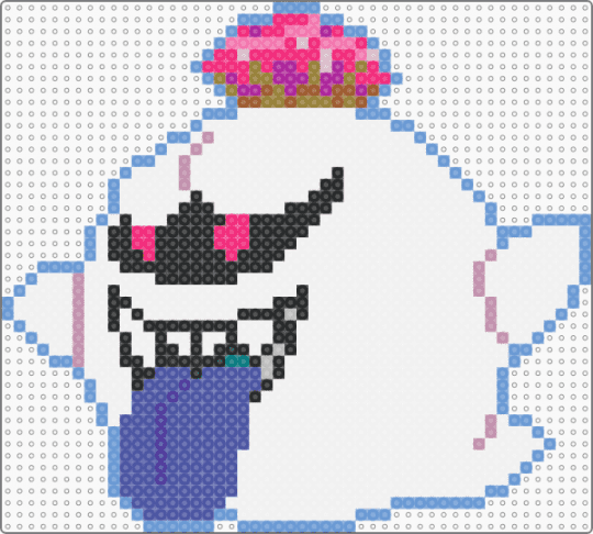 King Boo! - cotdghosts, crown, king boo, light blue, luigis mansion, pink, purple, super mario, white