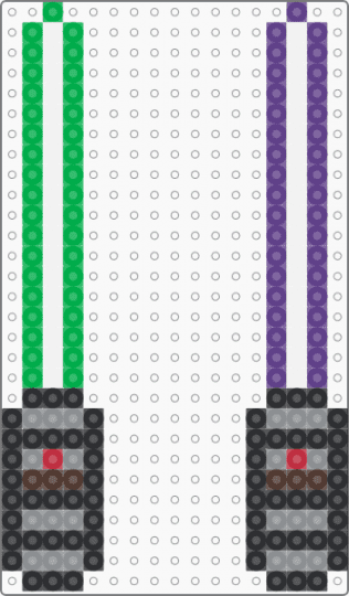 light sabers - lightsabers,lightsaber,star wars,weapon,movie,scifi,gray,green,purple