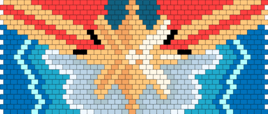 Captain Marvel (Horizontal) (Diff) - blue, orange