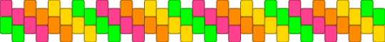 colorful cuff v2 - green, orange, pink, yellow