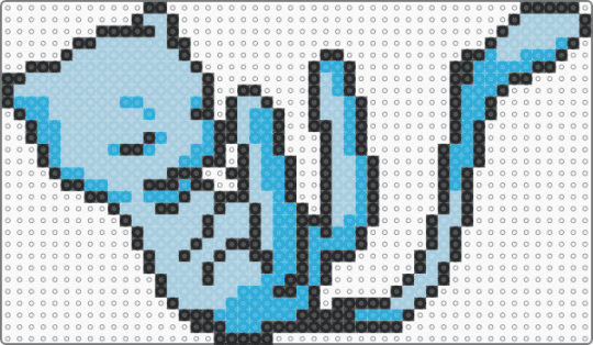 Shiny Mew - 29x50 - black, light blue