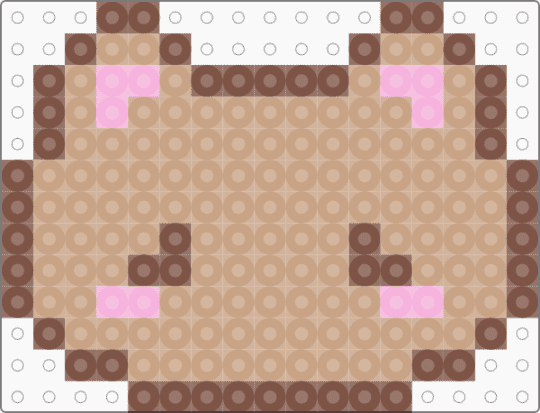 eepy kitty - beige, brown, kitty, pink