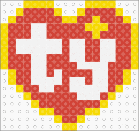 ty tag! - red, white, yellow