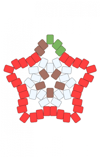 apple star template - apple, food, fruit, red