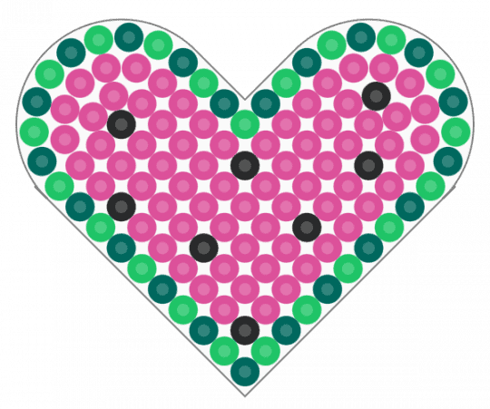 Watermelon heart - pink