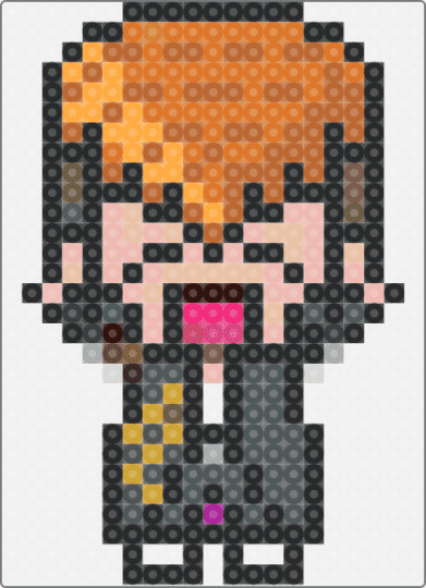 Mondo pixel happy:3 - colorful, orange, pink, tan, white