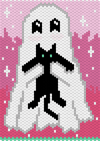 Remix - Ghost Holding a Cat 👻 - pink