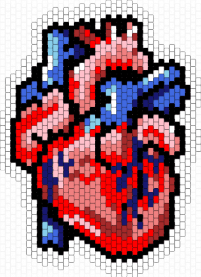 Anatomical Heart - red