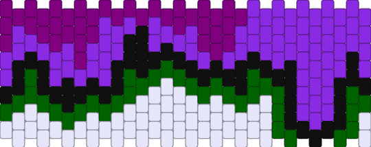 Green and purple dripping pattern - purple