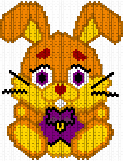 springbonnie - animal, bunny, character, cute, five nights at freddys, fnaf, orange, plushie, springbonnie, tan, yellow