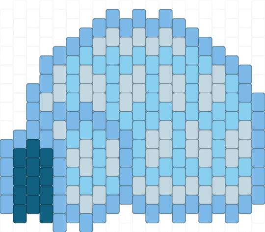 igloo charm - charm, cotdigloos, light blue