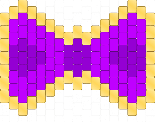 purple bowtie - bow, bowtie, colorful, purple, yellow