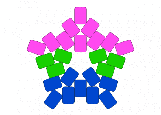 Polysexual flag star - blue, pink, polysexual, pride, star