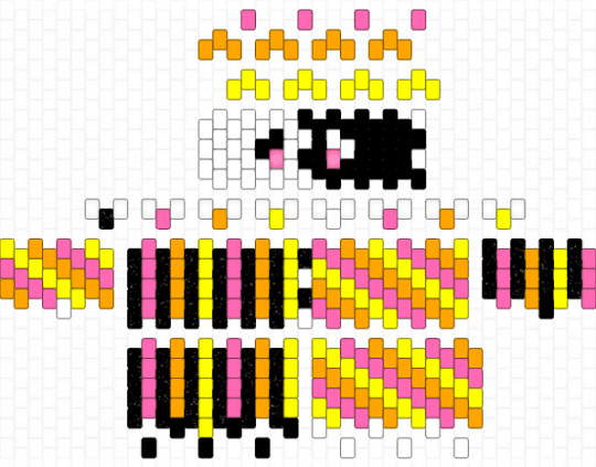 Sunset Clown! - charm, clown, orange, pink, sunset, yellow