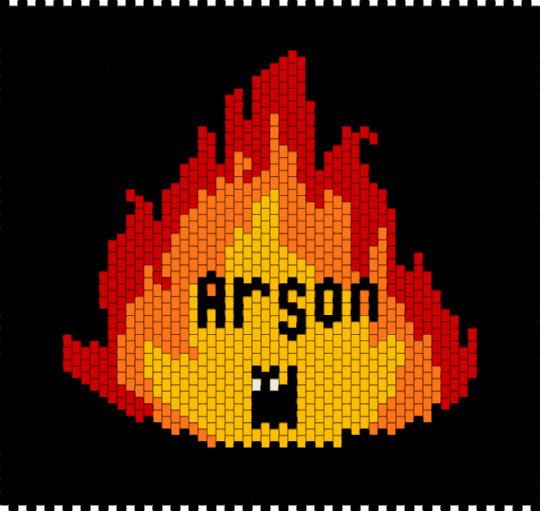 Arson kitty - animal, arson, black, cat, cute, fire, red, yellow