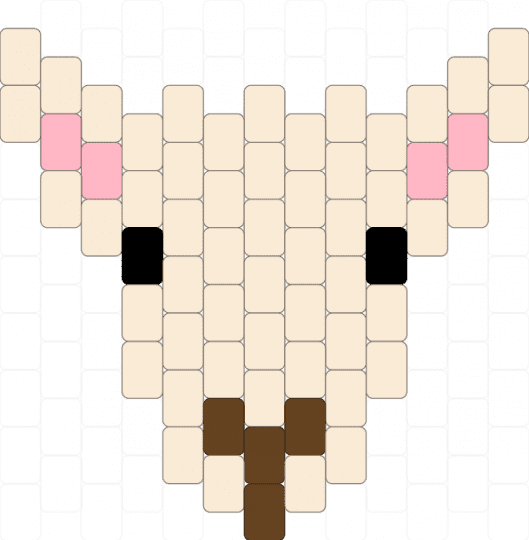 Chewie the Sheep - brown, pink, white