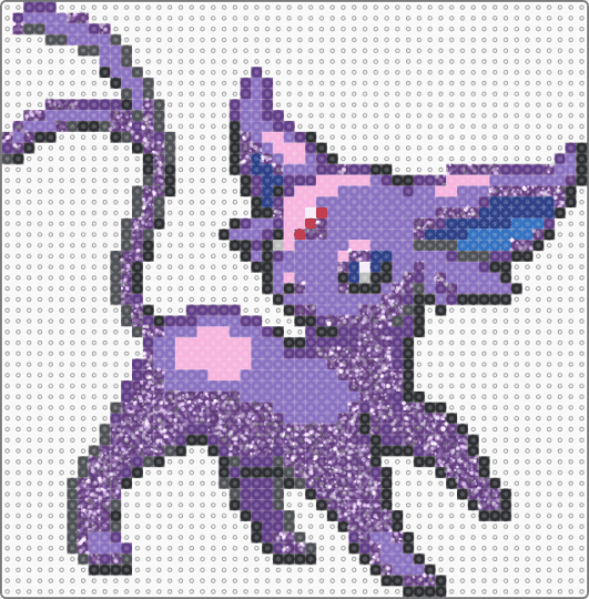 Purple Espeon - blue, purple