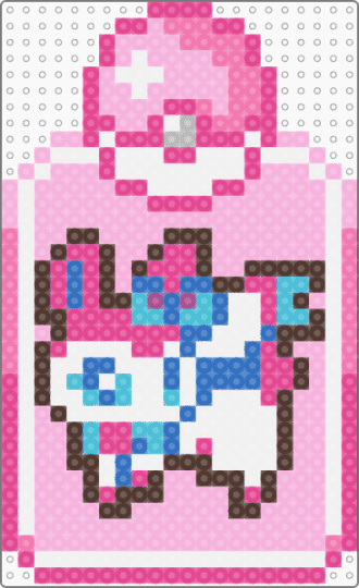 Sylveon Keychain - pink