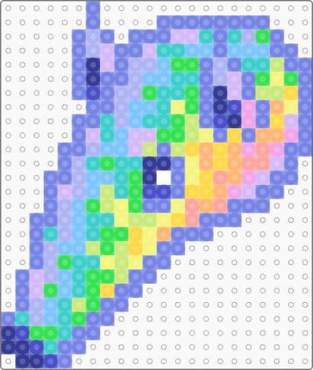 rainbow anteater - animal, anteater, blue, colorful, pink, rainbow, teal, yellow
