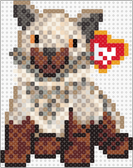 howl the wolf beanie baby - animal, beanie baby, beige, brown, cotdwolves, cute, gray, red, wolf