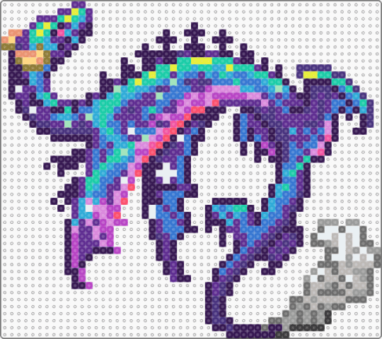 elux lucis dragon (dragcave) - animal, blue, creature, dragon, fantasy, purple, sprite