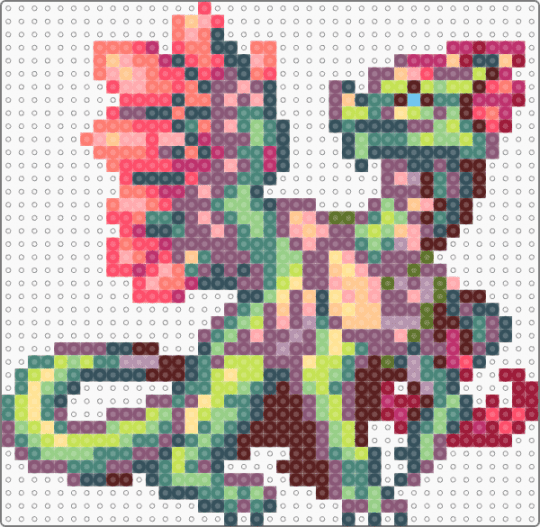 astrael dragon (dragcave) - animal, creature, dragon, fantasy, pink, purple, red, sprite, teal