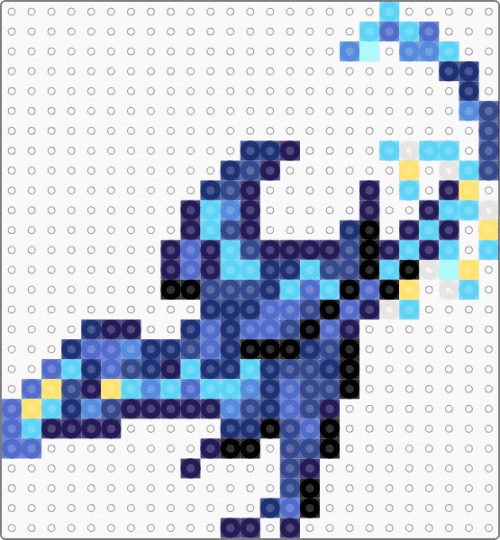 lightning pygmy (dragcave) - animal, blue, creature, dragon, fantasy, lightning, purple, sprite