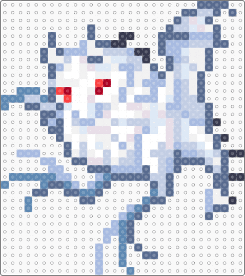 gloomstalker pygmy (dragcave) - animal, blue, creature, dragon, fantasy, light blue, sprite, white