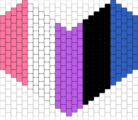 genderfluid heart - genderfluid,pride,heart,love,fluidity,vibrant,symbol,meaningful,statement,colorf