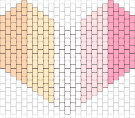 pastel lesbian heart - lesbian,pride,heart,pastel,emblem,gentle,powerful,love,identity,community,orange