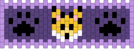 Bixby Cuff - cuff, fox, fursona, pink, purple, vertical