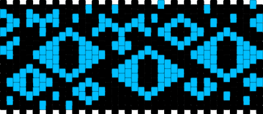 Shadow milk cuff - black, light blue