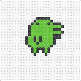 a6 - kuchipatchi,tamagotchi,character,cute,silly,simple,green